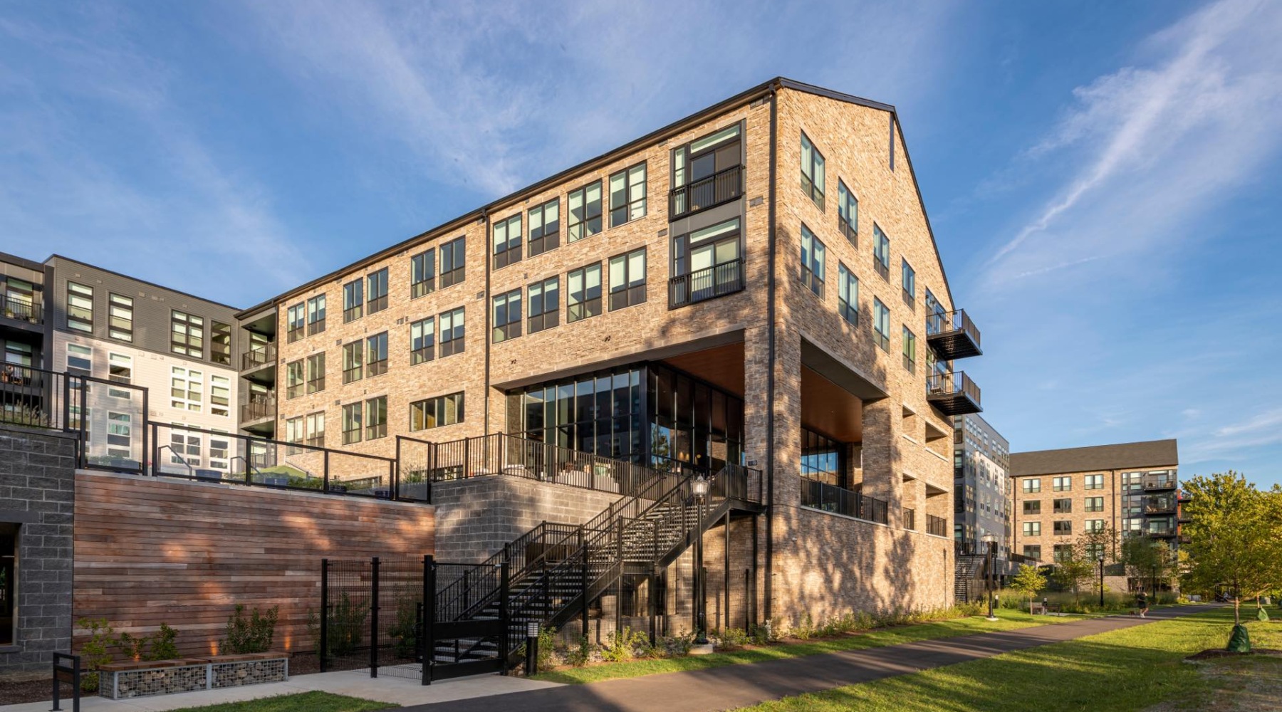 a building with a staircase