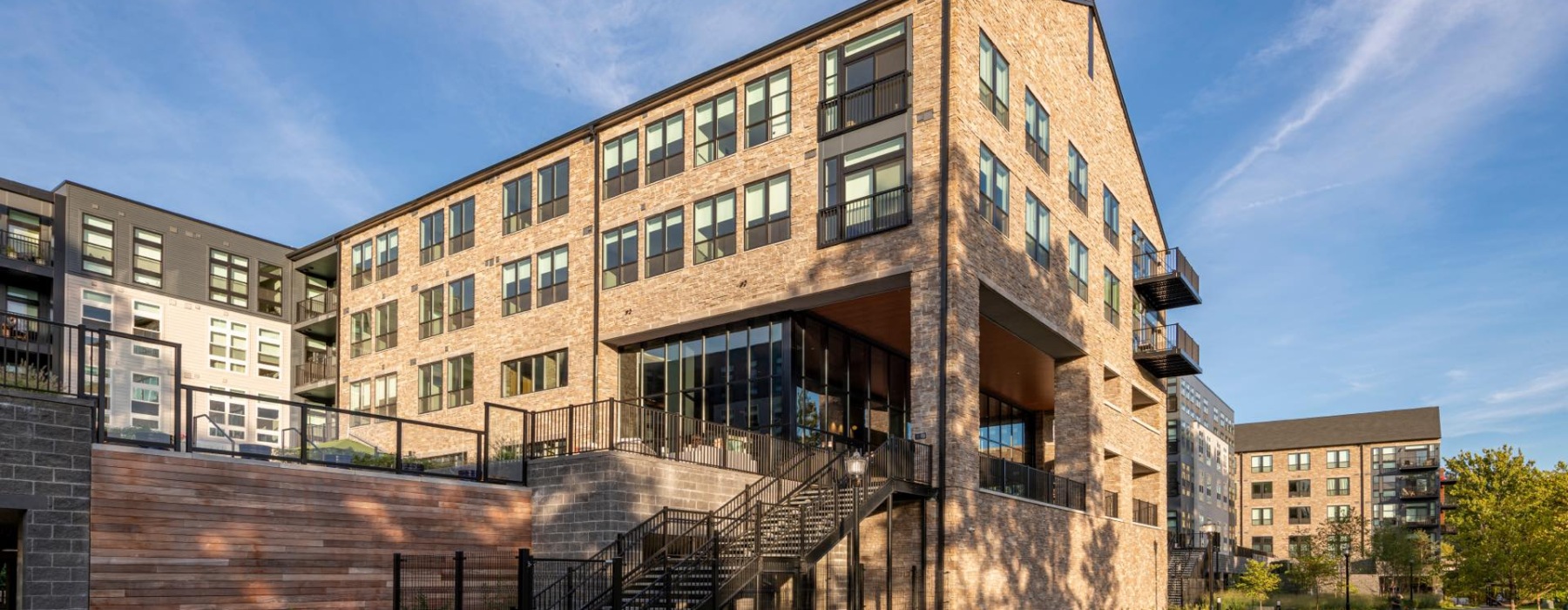 a building with a staircase